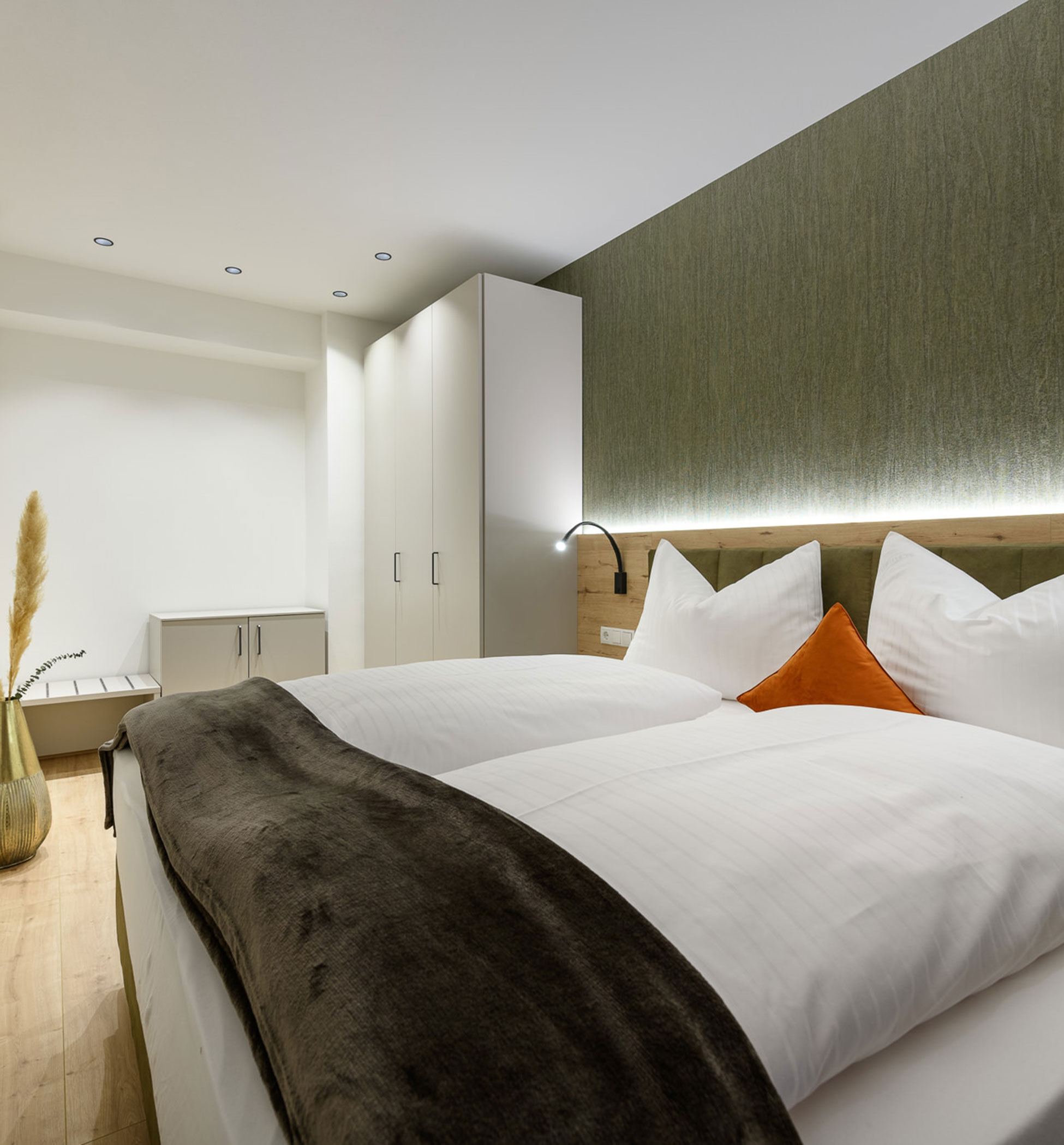 Camera da letto nell'appartamento di Villa Fauster