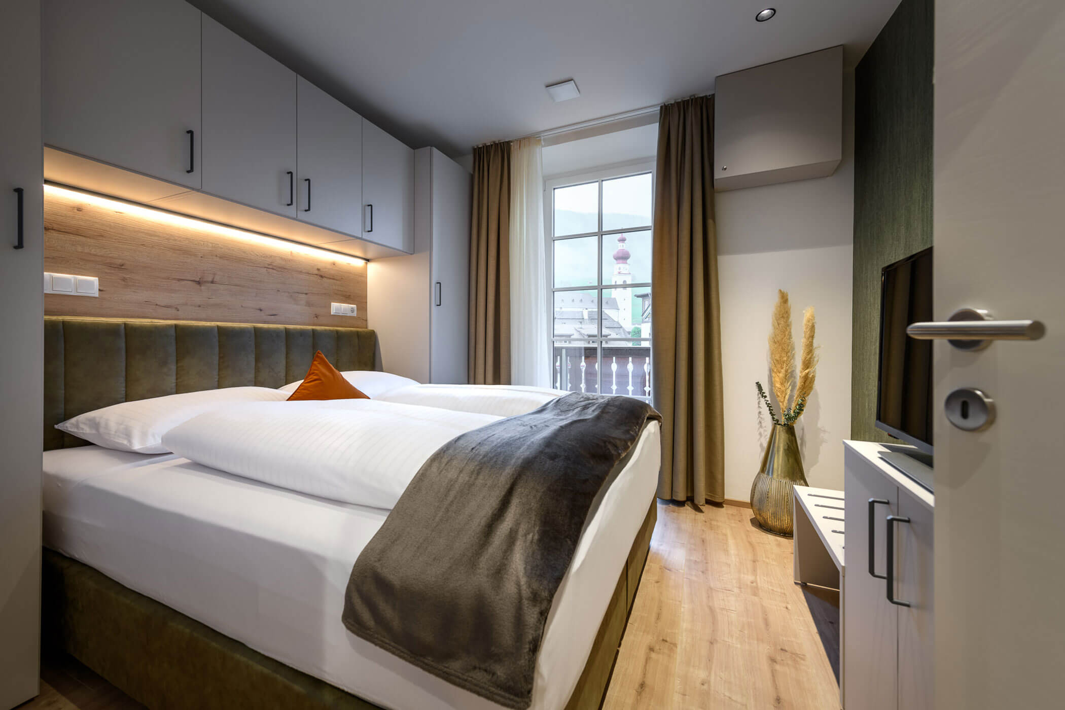 Camera da letto nell'Appartamento Linda di Villa Fauster